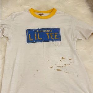 California Lil Tee Vintage Distressed Paint Top
